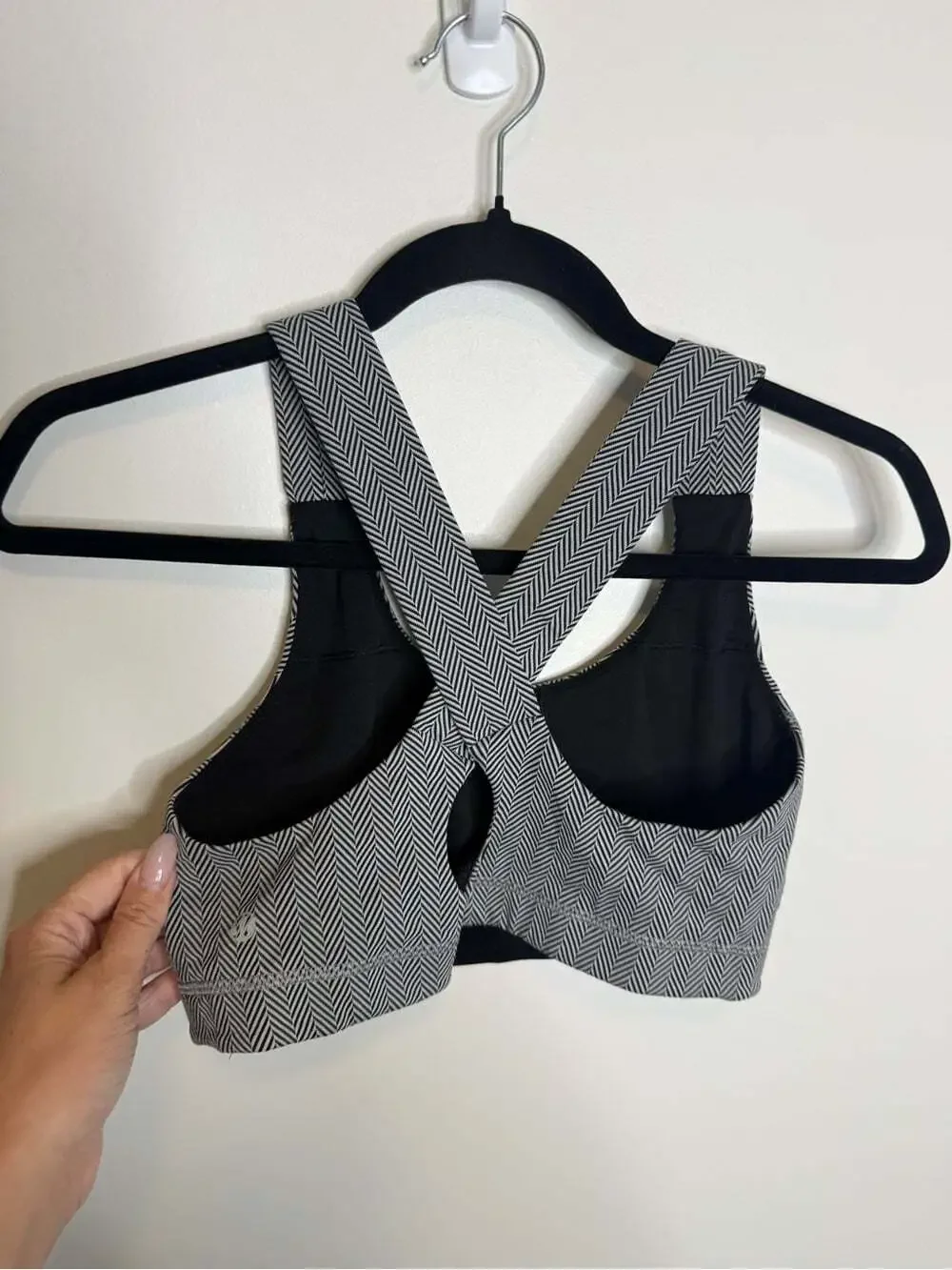 Lululemon All Sport Bra white black